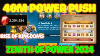 How I Gained 40M Power and Took Top 1 in Zenith of Power Event | Rise of kingdoms