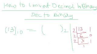 Decimal to Binary conversion [ how to convert decimal to binary? ] Number system