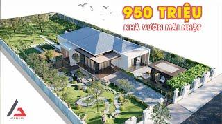 Nhà cấp 4 mái Nhật sân vườn cực đẹp chỉ 950 triệu | Kato Thiết Kế  #nhacap4 #nhavuon #nhadep