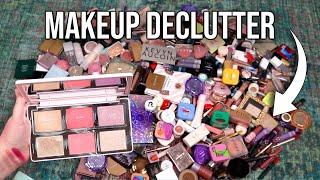 FULL Makeup Collection Declutter...  Almost 2 Hours *relaxing* makeup declutter | Lauren Mae Beauty