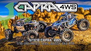 Axial Capra 4WS (4-Wheel Steering) RC Rock Crawler Demo - UTB18