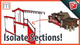 Create a LIVE section cut in SketchUp with the "Donley Method"