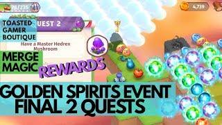 Last 2 Quest & REWARDS • Merge Magic Golden Spirits Event 
