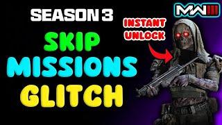 MW3 SKIP MISSIONS GLITCH! (Unlock Bone Collector Skin) - MW3 Zombies Glitch - MW3 Tombstone Glitch