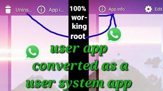 How to convert user app as a system app on android