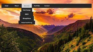 How to Create Dropdown Menu with hover animation in html and css | CSS Animation Tutorial