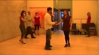 Argentine Tango Lesson - Americana with Boleo, cross stepping Reverse Sacadas (part 1)