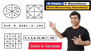 5 Important Reasoning Questions | Maths Puzzles | imran sir maths