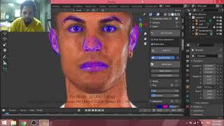 كيفية صناعة شكل الشخصة علي اي وجهة في  blender و unreal engine 4 facebuilder