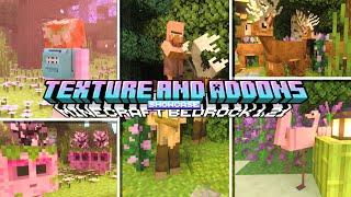 7 Minecraft PE/Bedrock cute amazing texture pack and addons for 1.21+ you should try!️