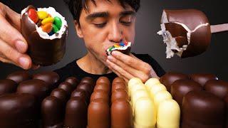 ASMR CHOCOLATE MARSHMALLOW, EDIBLE SPOONS (EATING SOUNDS) NO TALKING | McBang ASMR