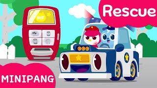 Learn colors with Miniforce | Minipang Rescue | Ride a Bicycle | Color play | Mini-Pang TV 2D Play