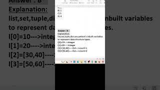 Python certification exam Question-100#shortsfeed #shorts #python #certification #shortsvideo #short