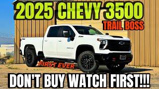 First Ever 2025 Chevy Silverado 3500 Trail Boss: Don't Buy Until You Watch First!!!