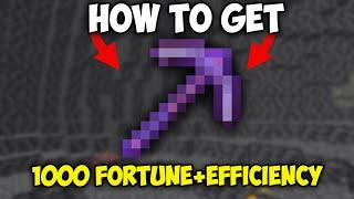 How to Get a 1000 Fortune and 1000 Efficiency Pickaxe in Minecraft 1.20.6 - 1.21