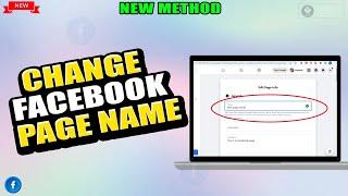 How to change facebook page name on Laptop/PC 2024 | Change your Facebook Page's name