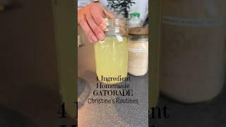 4 INGREDIENT HOMEMADE GATORADE FRESHLY MADE! DIY hydration made easy! #gatorade #diygatorade