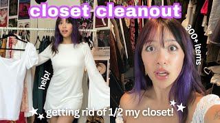 HUGE CLOSET CLEANOUT  decluttering, organizing + inspiring transformation *help!*