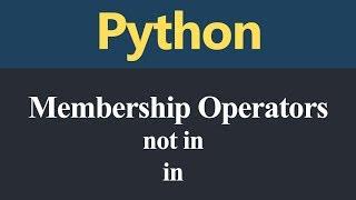 Membership Operators in Python (Hindi)