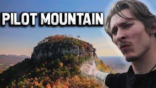 Hiking The Craziest Looking Mountain In NC | Hiking Pilot Mountain