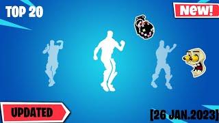 Fortnite - TOP 20 rarest emotes [UPDATED)