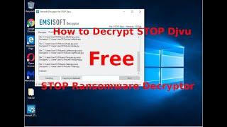 How to Decrypt STOP Djvu (Free STOP Ransomware Decryptor)