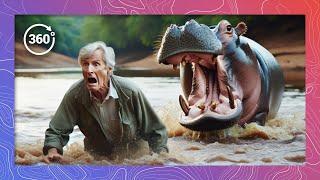 Attacked by a Hippo! | Wildlife in 360 VR