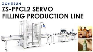 ZONESUN ZS-PPCL2 Automatic Filling Capping and Labelling Production Line