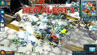 Red Alert 3 Epic War MOD Allies Gameplay in Map with Weird Battle Mechanism!