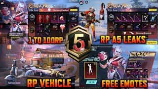 A5 Royale Pass 1 To 100Rp Leaks | Pan Upgrade | Rp Vehicle Skin | 90Rp M762 | Cycle 6 & Tier Reward