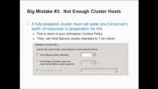 Avoiding the Biggest HA & Distributed Resource Scheduler Config Mistakes (BCO3420)