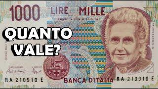 1000 Lire Maria Montessori, Banconota, Soldi di Carta da Mille Lire. Qual è il Valore, Quanto Vale?