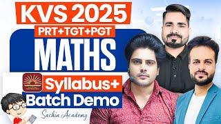 KVS 2025 MATHS DEMO by Sachin Academy live 1pm | KVS PRT, TGT Science, PGT Biology, PGT Physics