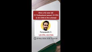 How a 42 years old EY professional passed CPA & CMA in first attempt | US CPA | Simandhar education