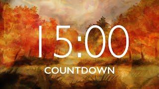 15 Minute Fall Leaves Timer with Relaxing Music and Alarm ⏰