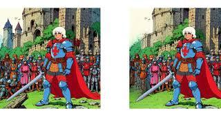 【Spot the Differences】Medieval Fantasy 02 (Retro Style)【Japanese Anime】