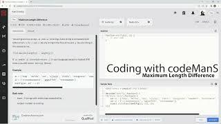 Codewars 7 kyu Maximum Length Difference JavaScript