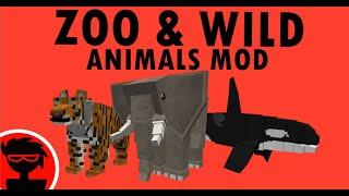 Minecraft Mods : Zoo & Wild Animals Rebuilt(ZAWA)