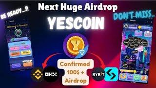 Yescoin huge Airdrop | Binance confirmed airdrop | Don't Miss... #yescoin #youtube #binance