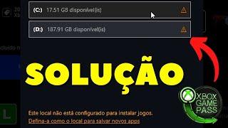 JOGOS do Xbox Gamepass não INSTALA em nenhum disco (SOLUÇÂO)