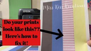 How to fix lines in printout.  How to clean a printhead