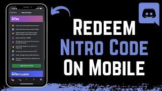 How to Redeem Nitro Code on Mobile !