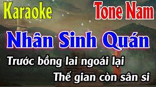 Nhân Sinh Quán Karaoke Tone Nam ( Fm ) Karaoke Lâm Organ - Beat Mới