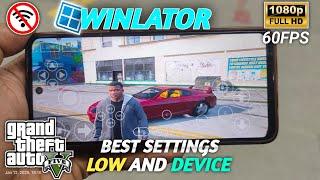 GTA V Test On Android! Winlator Best Settings for All Devices  | Setup + All Settings Explained