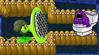 Grimace Skibidi Toilet Vs Gatling TV Man in Plants Vs Zombies Hack