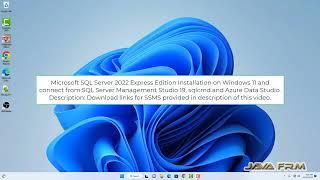 Microsoft SQL Server 2022 Express Edition Installation on Windows 11 and connect from SSMS, sqlcmd