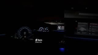 Bmw G30 interior at night, ambient light. #shorts