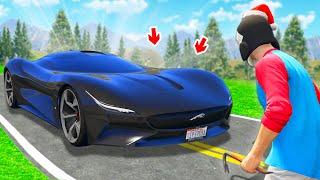 УГНАЛ ЧИТЕСКИЙ СУПЕРКАР ИЗ БУДУЩЕГО В ГТА 5 ОНЛАЙН ! - БИТВА ВОРОВ В GTA 5 ONLINE