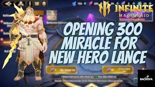 Infinite Magicraid-Opening 300 Miracle For New Hero Lance