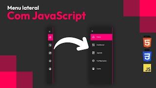 Como criar um menu lateral com HTML, CSS e JS - Parte 2/2